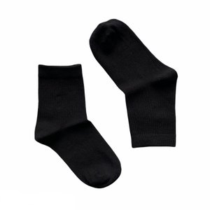Шкарпетки дитячі "Класичні" з індійської бавовни, чорні, 7-9 років