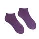 Шкарпетки жіночі короткі з прорізами з індійської бавовни, фіолетові