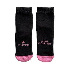 Дитячі МАХРОВІ шкарпетки з індійської бавовни, SUPER GIRL POWER