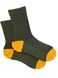 Children's socks with slits from Indian cotton, khaki