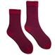Women's Socks "Striped" made from Indian cotton, crimson/blue
