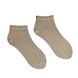 Women's ankle socks with slits made of Indian cotton, beige