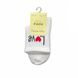 Шкарпетки дитячі "LOVE" з індійської бавовни, білі