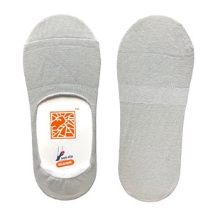 Men's "invisible" socks with Anti-slip SILICONE, gray, 39-41