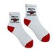 Women's Socks "Cherry Mood" made from Indian cotton, white, 35-37