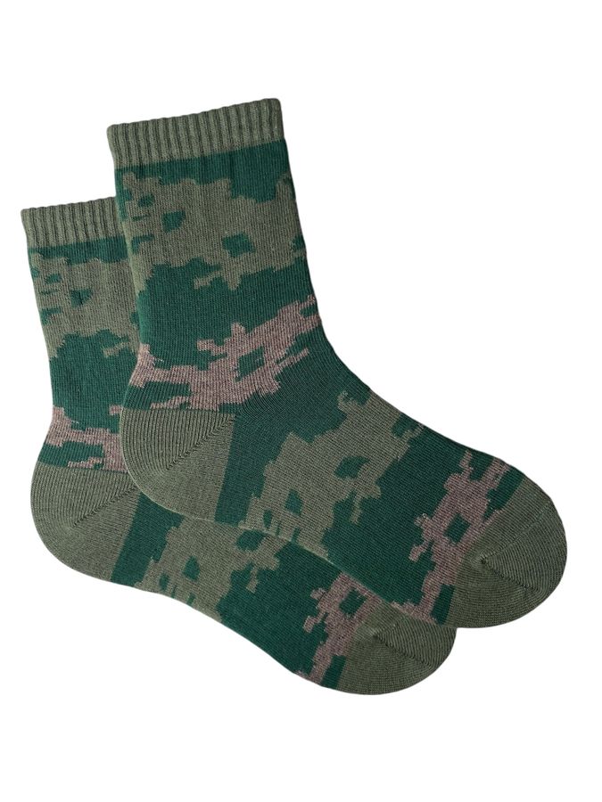 Kid's socks "Military" from Indian cotton