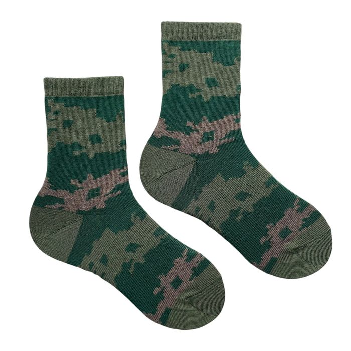 Kid's socks "Military" from Indian cotton