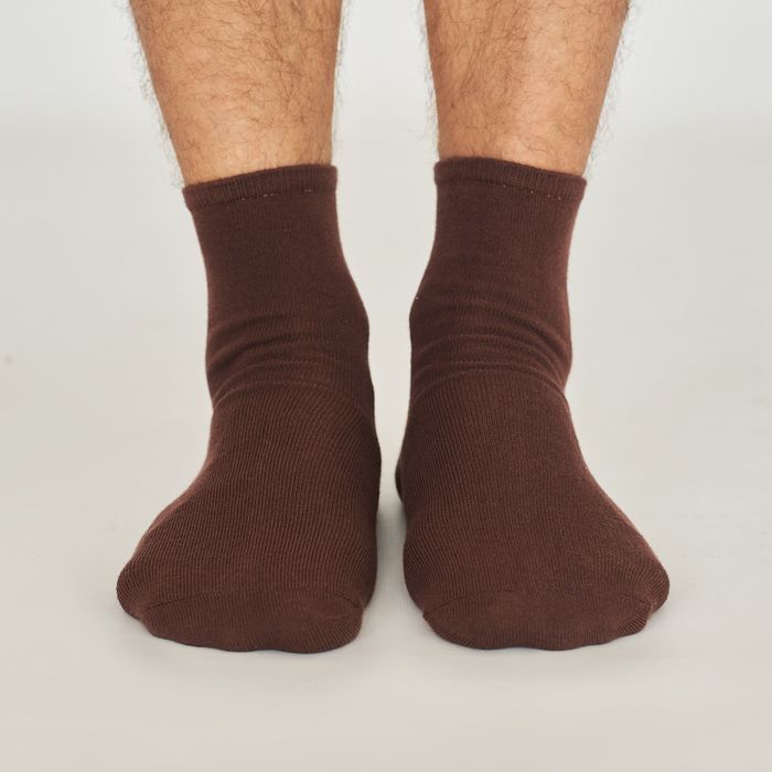 Men's socks "Classic" made from Indian cotton, brown, 39-41
