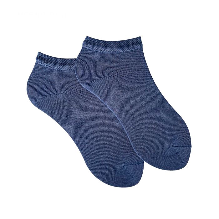 Шкарпетки чоловічі короткі з Бамбука, сині індіго