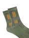 Tactical men's socks "UA ARMY", made from Indian cotton, khaki/orange