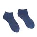 Men's ankle BAMBOO socks, blue indigo