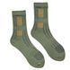 Tactical men's socks "UA ARMY", made from Indian cotton, khaki/orange