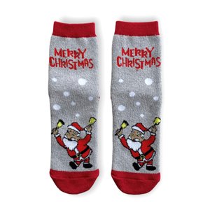 Women's Christmas socks "Santa with bells"