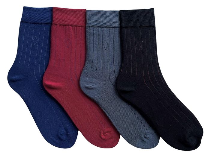 Набор мужских носков с прорезями, с индийского хлопка, 4 пары, 39-41