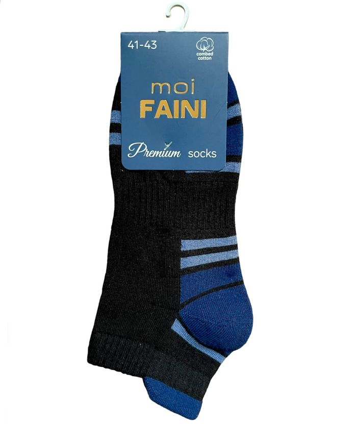 Men's Sport socks with  TERRY FOOT made from Indian cotton, black