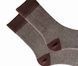 Men's socks made from Indian cotton, brown and white