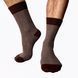 Men's socks made from Indian cotton, brown and white