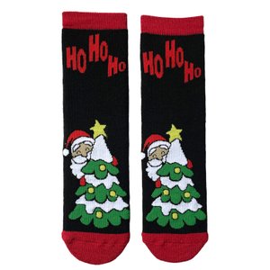 Women's Christmas socks "Santa with Christras tree"