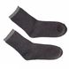 Women's winter socks "Lurex Eraser" made from Indian cotton, dark grey, 35-37