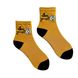 Women's Socks "Love Yourself" made from Indian cotton, mustard, 38-40