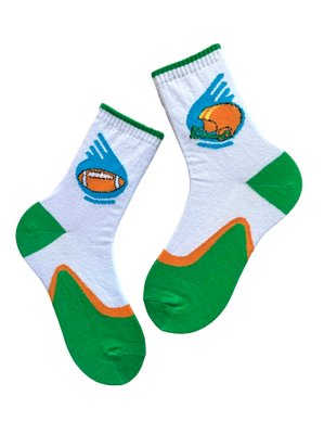 Kid's socks "Rugby" from Indian cotton