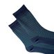 Мужские носки Жаккардовая сетка, с индийского хлопка, синие, 42-43