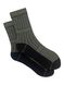 Tactical men's socks, made from Indian cotton, khaki/black