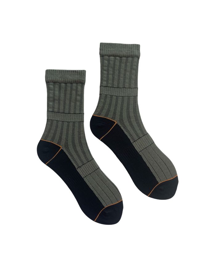 Tactical men's socks, made from Indian cotton, khaki/black