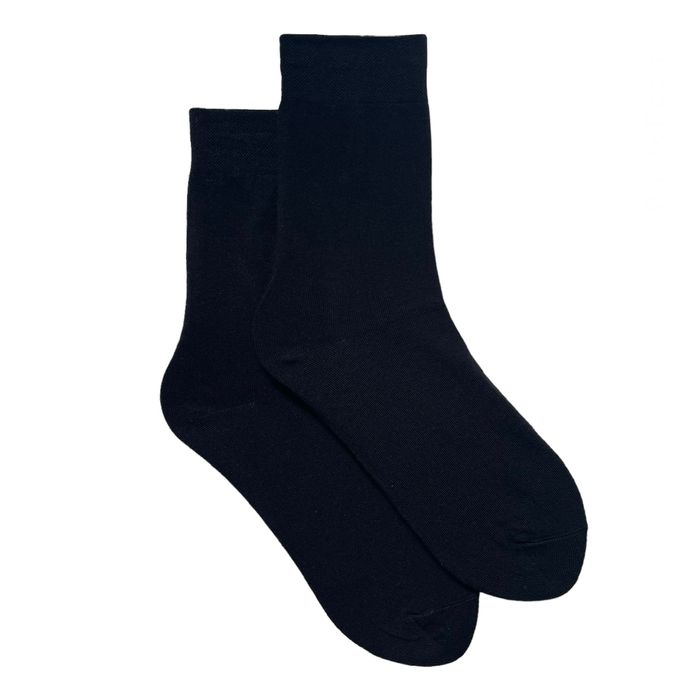 Шкарпетки чоловічі класичні Преміум, з індійської бавовни, чорні