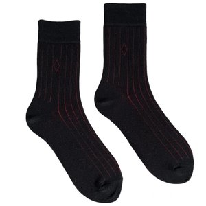Men's socks with slits, made from Indian cotton, black, 44-45