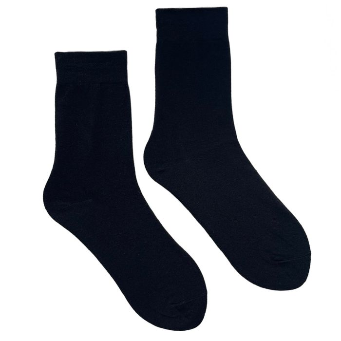 Шкарпетки чоловічі класичні Преміум, з індійської бавовни, чорні, 41-43