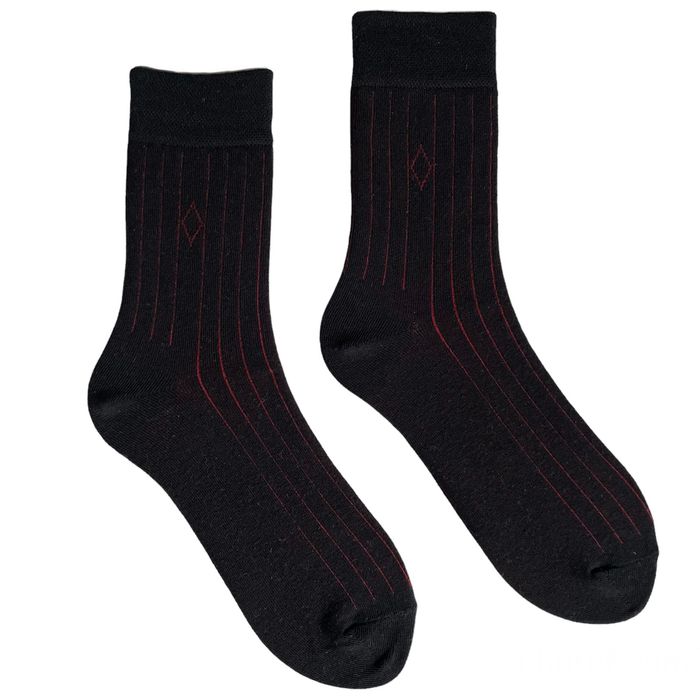 Мужские носки с прорезями, с индийского хлопка, черные, 44-45
