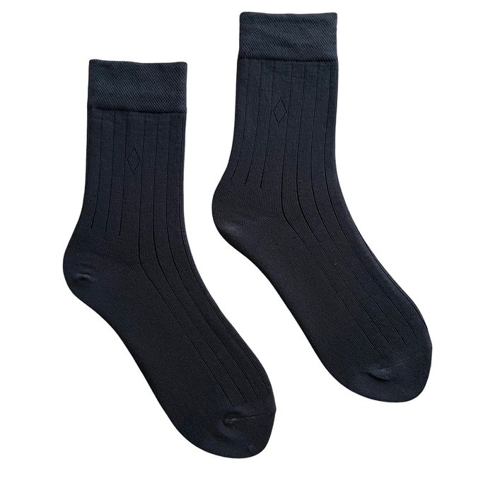 Мужские носки с прорезями, с индийского хлопка, темно серые, 44-45