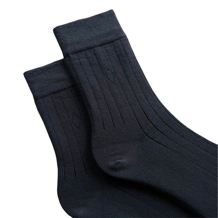 Шкарпетки чоловічі з прорізами, з індійської бавовни, темно сірі, 42-43