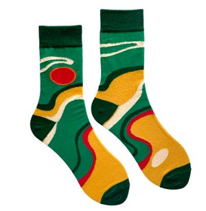 Men's socks Red sun, made from Indian cotton
