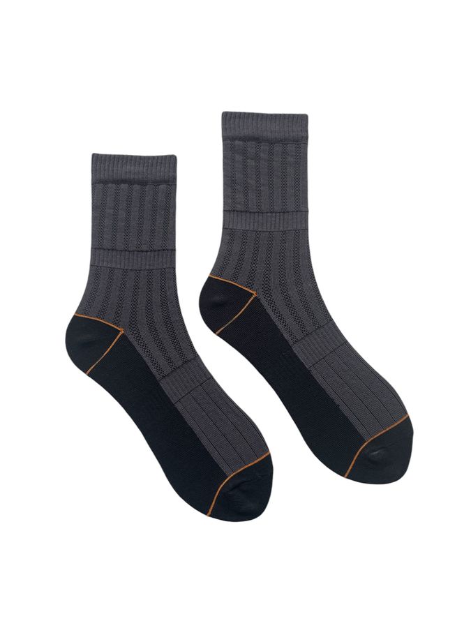 Tactical men's socks, made from Indian cotton, gray/black