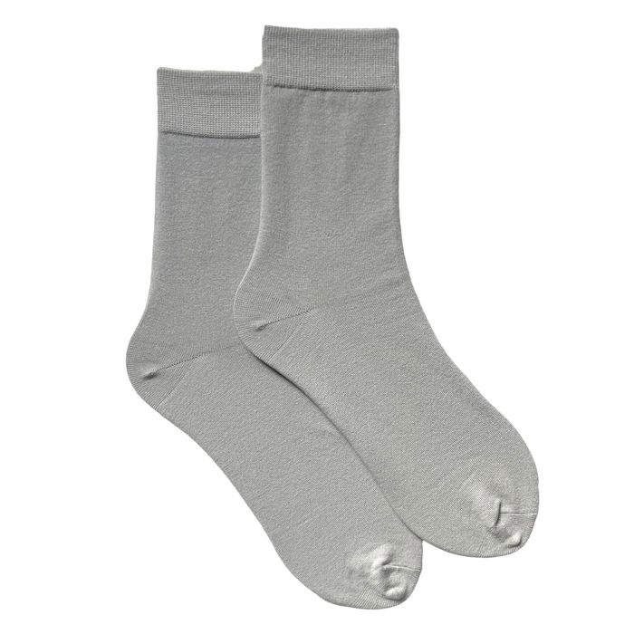 Шкарпетки чоловічі класичні Преміум, з індійської бавовни, світло сірі, 39-41