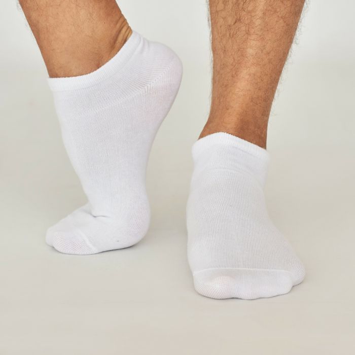 Шкарпетки чоловічі короткі з індійської бавовни, білі, 39-41