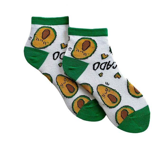 Women's Socks "Avocado " made from Indian cotton, 35-37