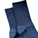 Women's Jacquard Socks "Braid" made from Indian cotton, dark blue