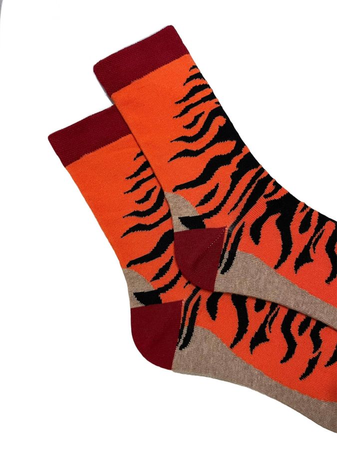 Men's socks Tiger, made from Indian cotton