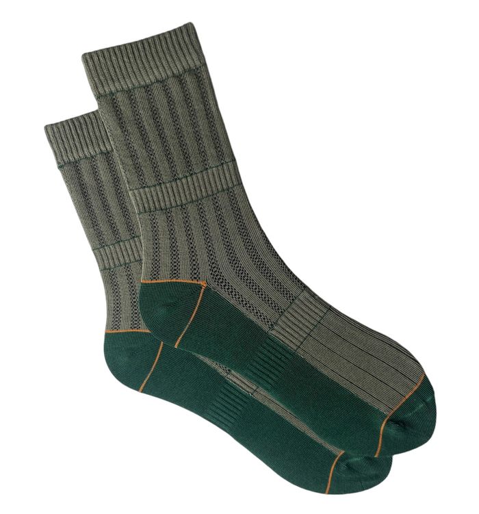 Tactical men's socks, made from Indian cotton, khaki/dark green