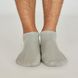 Мужские носки с коротким паголенком с индийского хлопка, серые