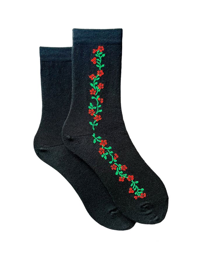 Women's Socks "Flowers tenderness", made from Indian cotton