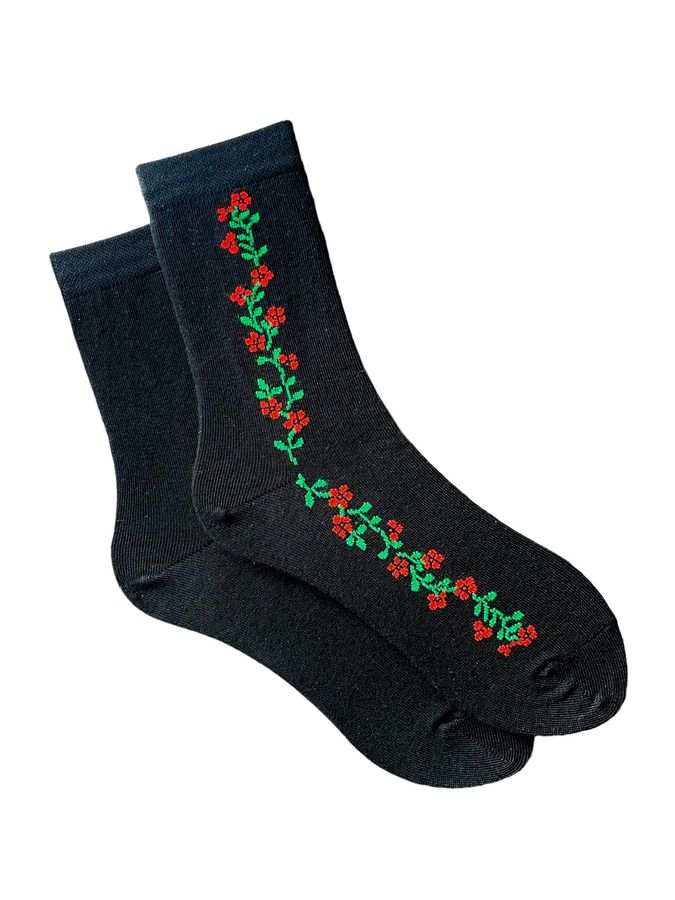 Women's Socks "Flowers tenderness", made from Indian cotton