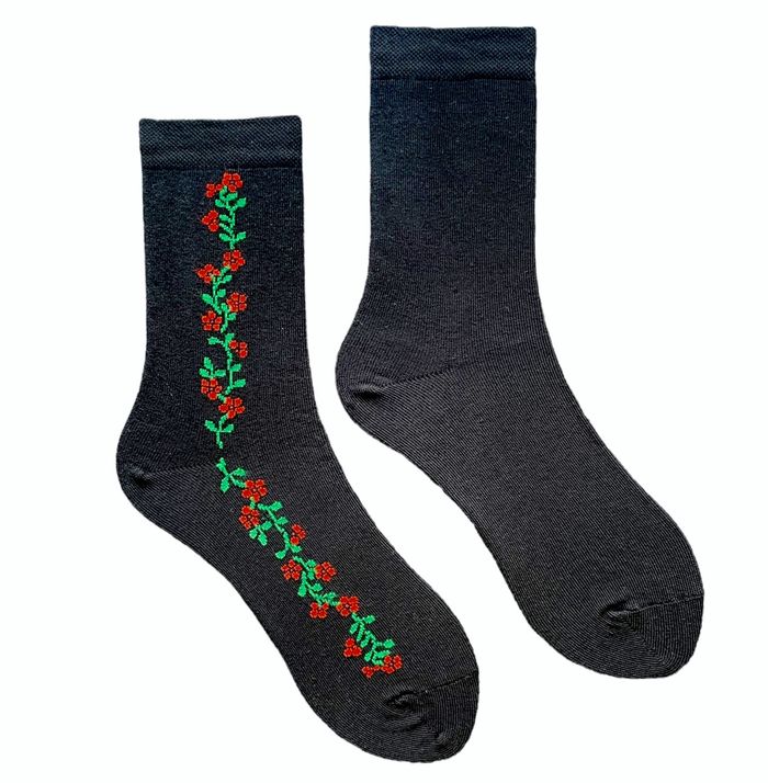 Women's Socks "Flowers tenderness", made from Indian cotton