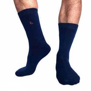 Men's TERRY socks made from Indian cotton, blue