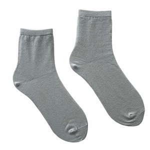 Мужские носки "Классические" с средним паголенком с индийского хлопка, серые, 39-41
