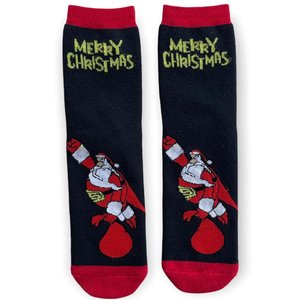 Men's New Year socks "Super-Santa"