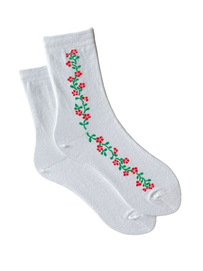 Women's Socks "Flowers tenderness", made from Indian cotton